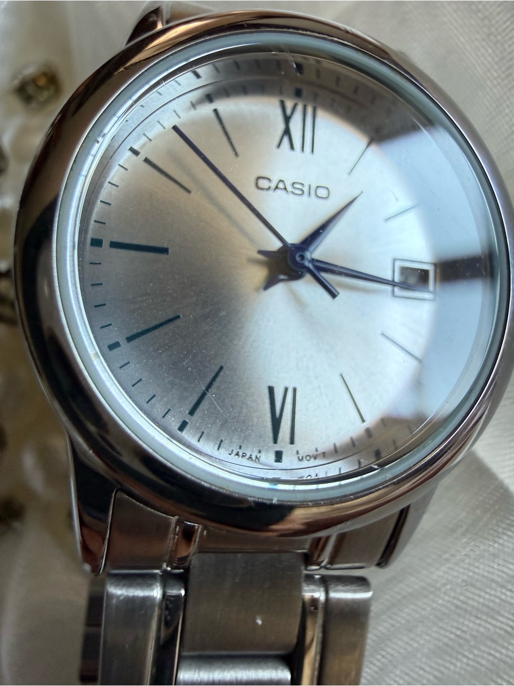 Casio Silver Dial Stainless Steel Bracelet Watch